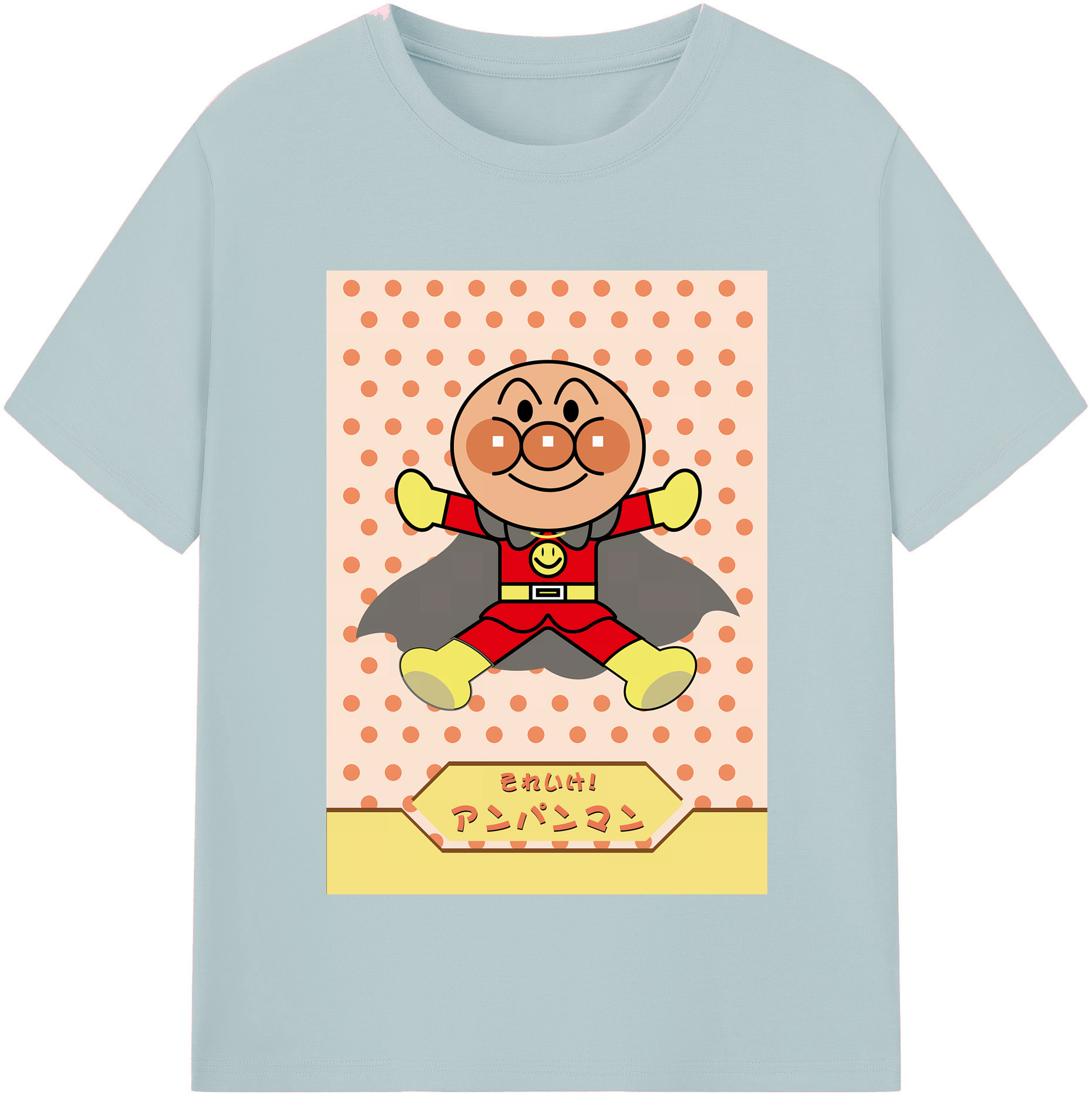 （画像用） アンパンマン Anpanman 綿100％半袖Tシャツ（フロントプリント）